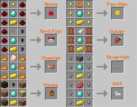 inventory pets crafting recipes